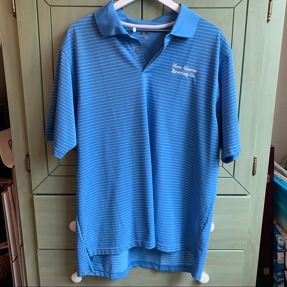 New Glarus Brewery Adidas Golf Polo Size Medium